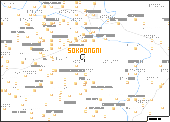 map of Sŏkpong-ni