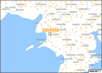 map of Sŏkpong