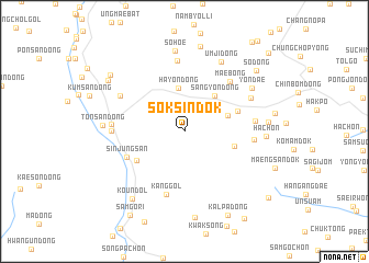 map of Soksindŏk