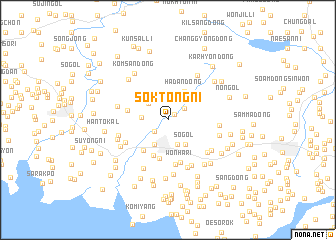 map of Sŏktong-ni