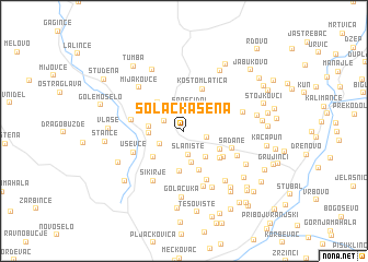 map of Solačka Sena