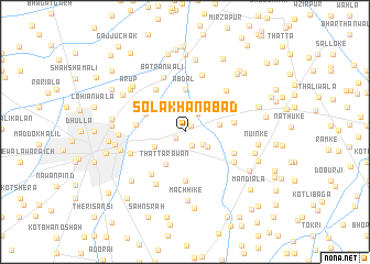 map of Solakhanābād