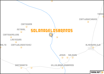 map of Solana de los Barros