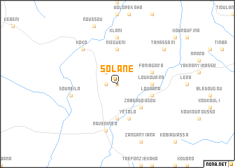 map of Solané