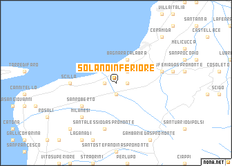 map of Solano Inferiore