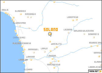 map of Solano