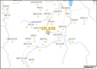 map of Solano