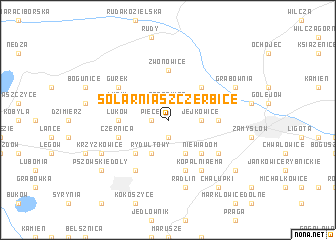 map of Solarnia Szczerbice