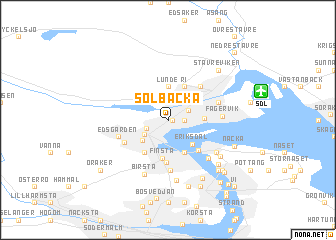 map of Solbacka