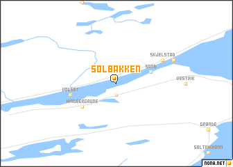 map of Solbakken