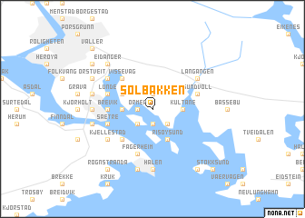 map of Solbakken