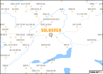 map of Solberga
