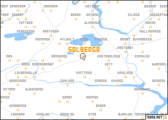 map of Solberga