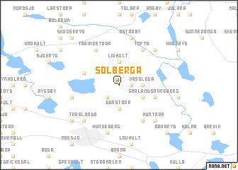 map of Solberga