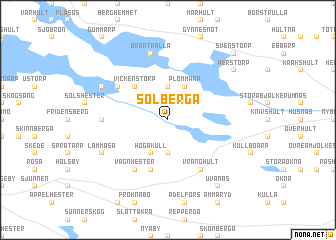 map of Solberga