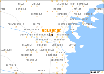 map of Solberga