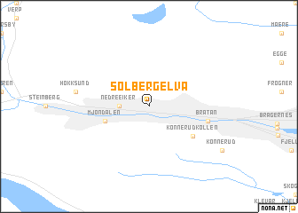 map of Solbergelva