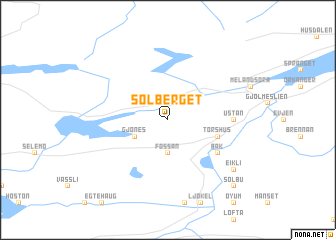 map of Sølberget