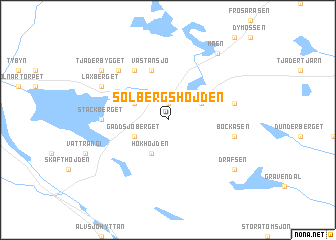 map of Solbergshöjden