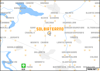 map of Solbiate Arno