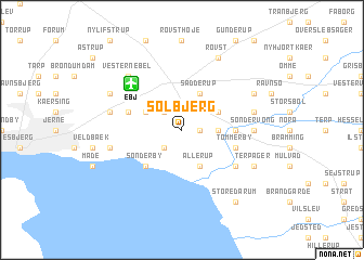 map of Solbjerg