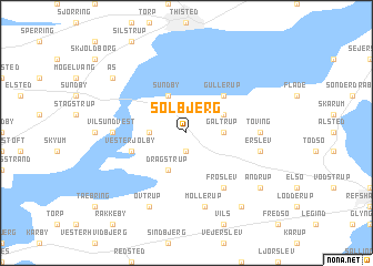 map of Solbjerg