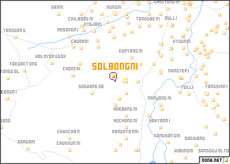 map of Sŏlbong-ni