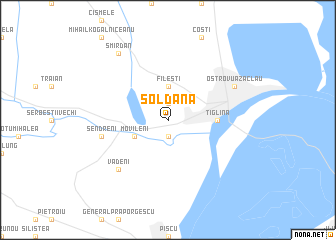 map of Şoldana