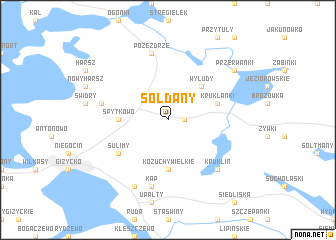 map of Sołdany