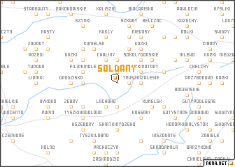 map of Sołdany