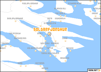 map of Søldarfjørður