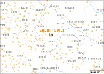 map of Soldatovići