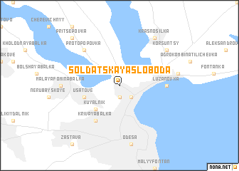 map of Soldatskaya Sloboda