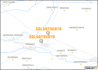 map of Soldatskaya