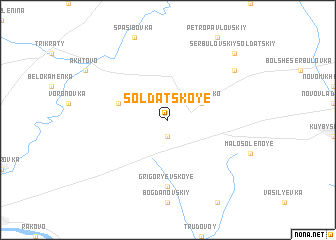 map of Soldatskoye