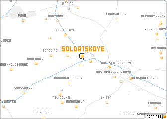 map of Soldatskoye