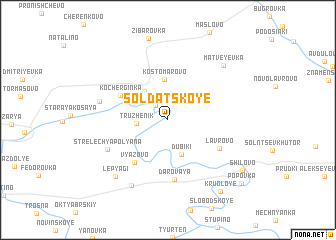 map of Soldatskoye