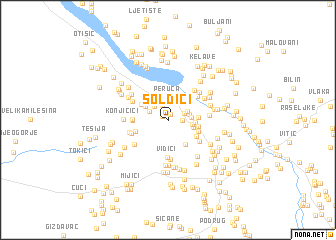 map of Soldići