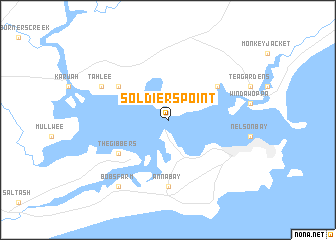 map of Soldiers Point