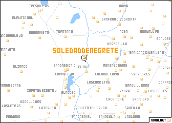 map of Soledad de Negrete