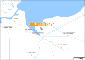 map of Solenovskaya