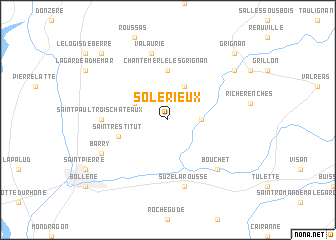 map of Solérieux