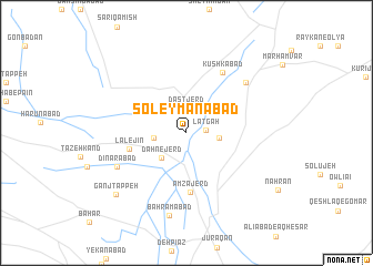 map of Soleymānābād