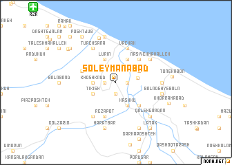 map of Soleymānābād