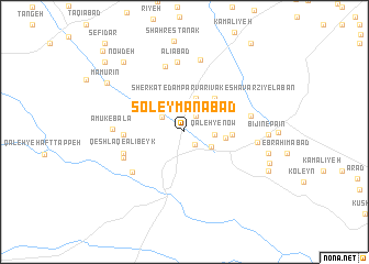 map of Soleymānābād
