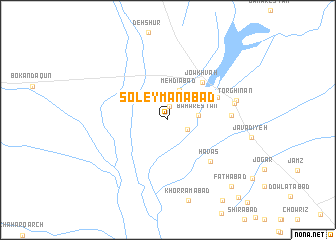 map of Soleymānābād