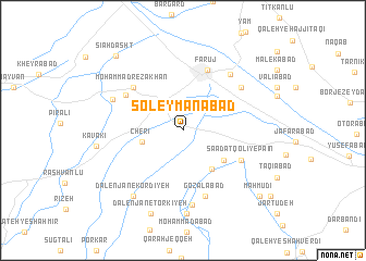 map of Soleymānābād