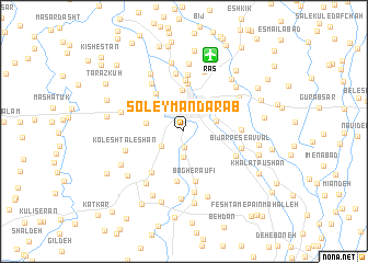 map of Soleymān Dārāb