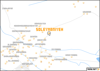 map of Soleymānīyeh