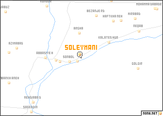 map of Soleymānī